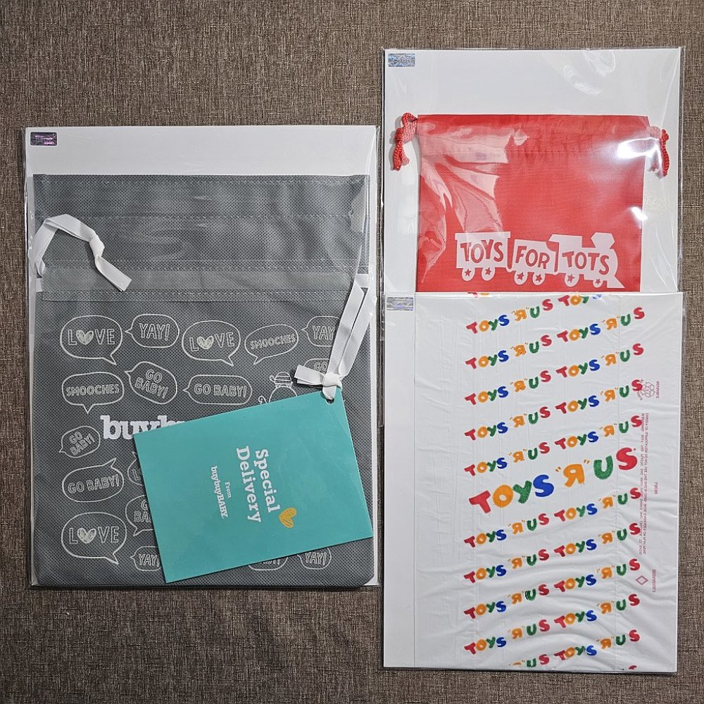 🛍️ Buy Buy Baby Retired Bag! Toys R Us Rare Bag! & Free Toys For Tots Bag!